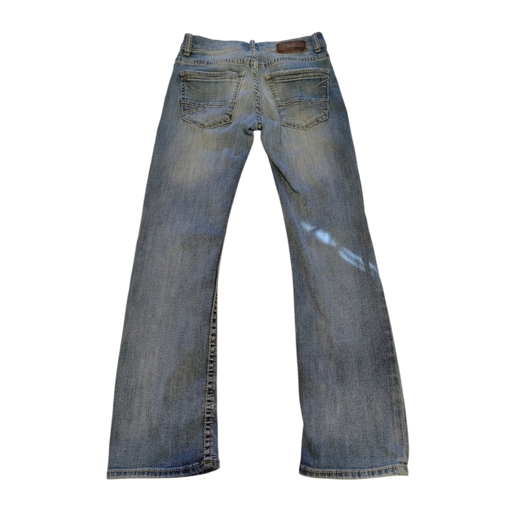 BKE Aiden Vintage Acid Wash Light Blue Denim Straight Leg Jeans Size 28 X 30 - Picture 3 of 11